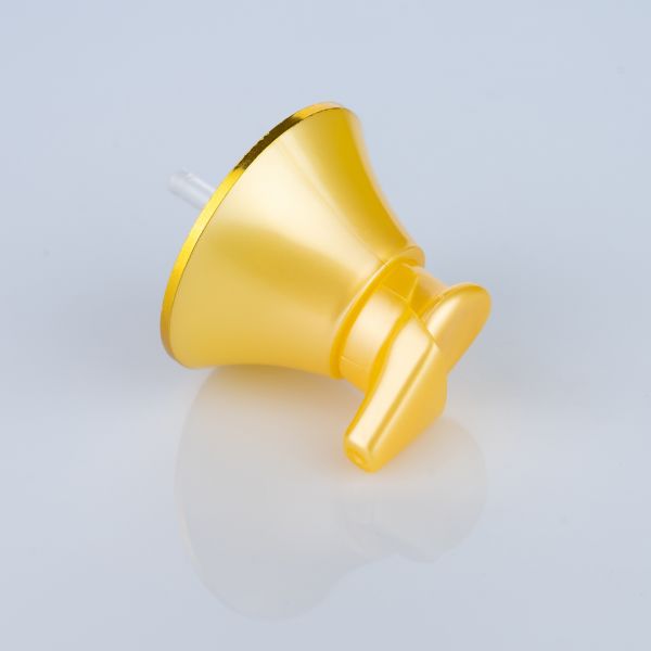 20/410 Gold Fan-shaped Lotion Pump Head for Shower Gel Bottles and Shampoo Bottles for Bathing Skincare and Haircare