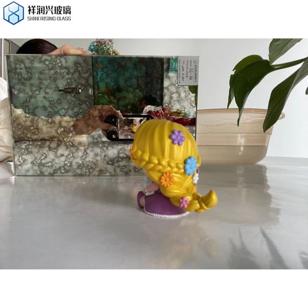 Customization Style Colorful Antique Mirror Glass for Bathroom Decoration Wash Basin