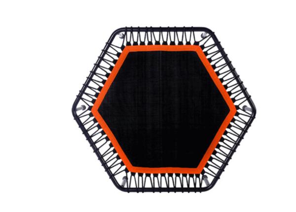 48 Mini Trampoline with Adjustable Handrail,Fitness Trampoline, Exercise Trampoline for Adults Kids