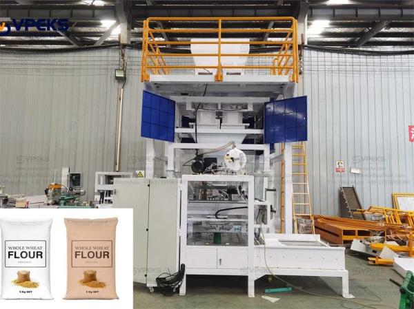 Durable Auto Packing Machine Bagging Livestock Minerals & Supplements Into 25, 40, 50 Lb Bags