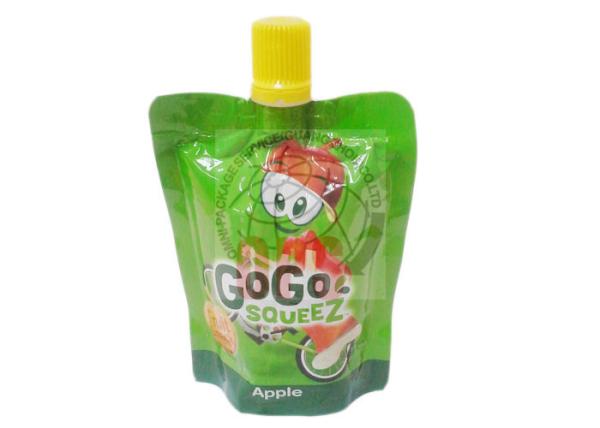 Gravure printing Spout Stand up pouch for food / Jelly spout pouch