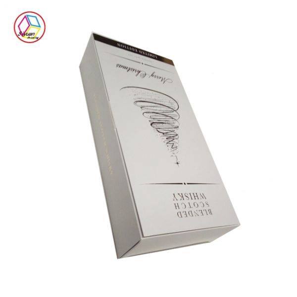 Hot Stamping Ivory Board Cosmetic Gift Box With Customized Logo