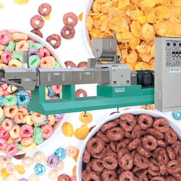 Linha de produção máquina do sopro do milho SS304 88kw da extrusora do petisco do sopro do milho