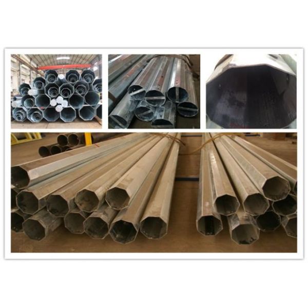 NPC Standard Galvanisée Acier Pouvoir Pole 5mm Avec Q235/Q345 Matériau
