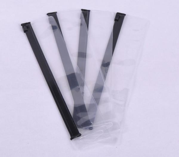 O armazenamento liso dos artigos de papelaria PEVA ensaca a soldadura térmica plástica 0.25mm de EVA com zíper do slider