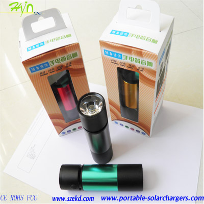 Portable Mini USB Charger With Flashlight  Speaker And High Capacity Rechargeable Battery
