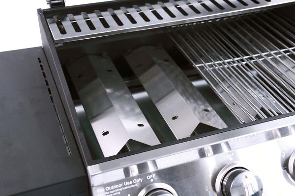 Balcão comercial ao ar livre Grelha a gás com design portátil de aço inoxidável