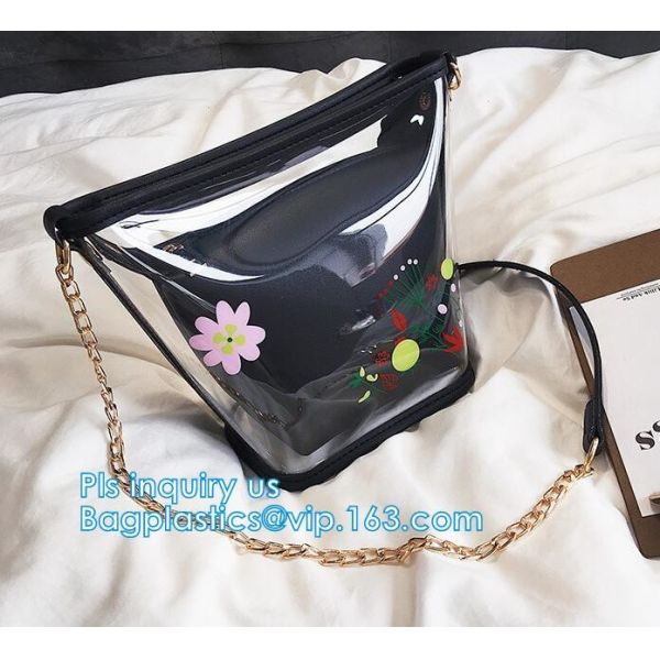 shopping bag plastic bag sizes standard promotional shoulder bag waterproof, Tote Bag Fashion Pvc beach bag, tote, handy