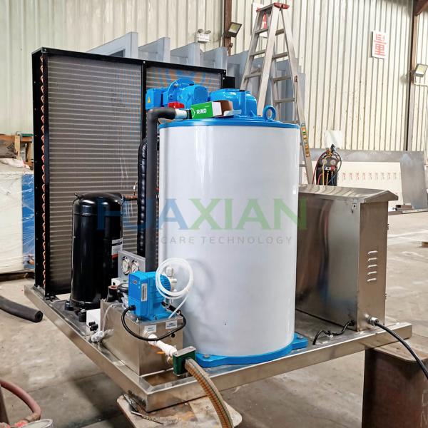 1000kg/Day Fish Storage Machinery Equipment Ice Flake Machine for Ice Plant