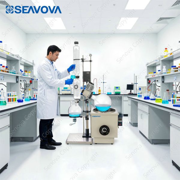 1L-50L Manual Lift Rotary Evaporator NoVap-ML50