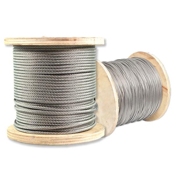 Cuerdas de alambre galvanizadas 20 mm Cables marinos Cuerdas de alambre de acero 6 * 19 Con buena calidad