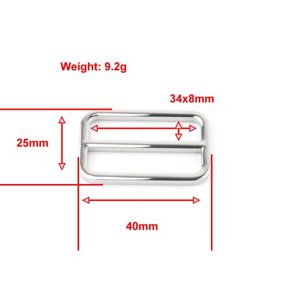 2 Inch Metal Slide Buckle Multi - Purpose OEM Or ODM Accepted K2201