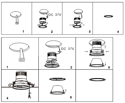 Vellnice Dimmable LED Hotel  Light 30W Lobby COB LED Downlight 30W Clothing Store Anti-glare Project Lamps R3B0372