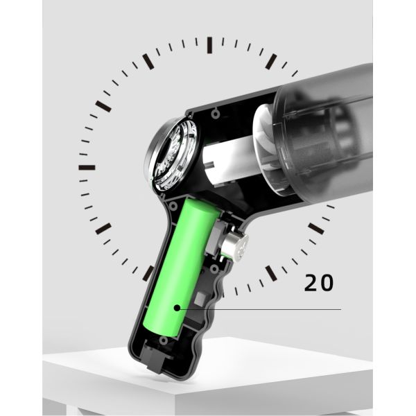 2500Pa Suction and 1800Mah Battery Portable Wireless Handheld Dust Blower for Car Cleaning