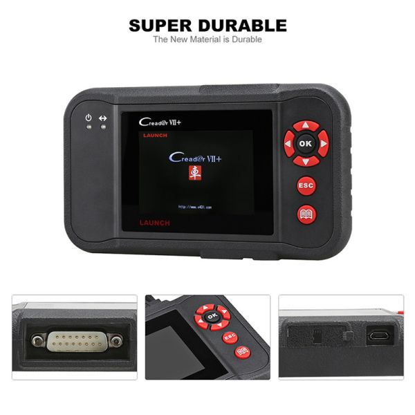 Launch X431 Creader VII+ ( CRP123) Auto Code Reader EOBD OBD2 Scanner Scan Tool Testing Engine/Transmission/ABS/ Airbag