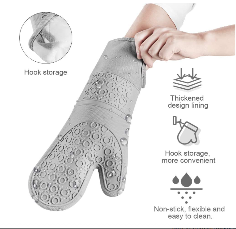 Дополнительный длинный держатель бака перчаток печи CIQ одобрило Stainresistant сгустил подкладку