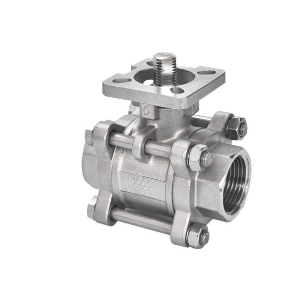 ISO5211 High Platform NPT Thread 3PC Ball Valve Stainless Steel Model NO. Q11F-16P