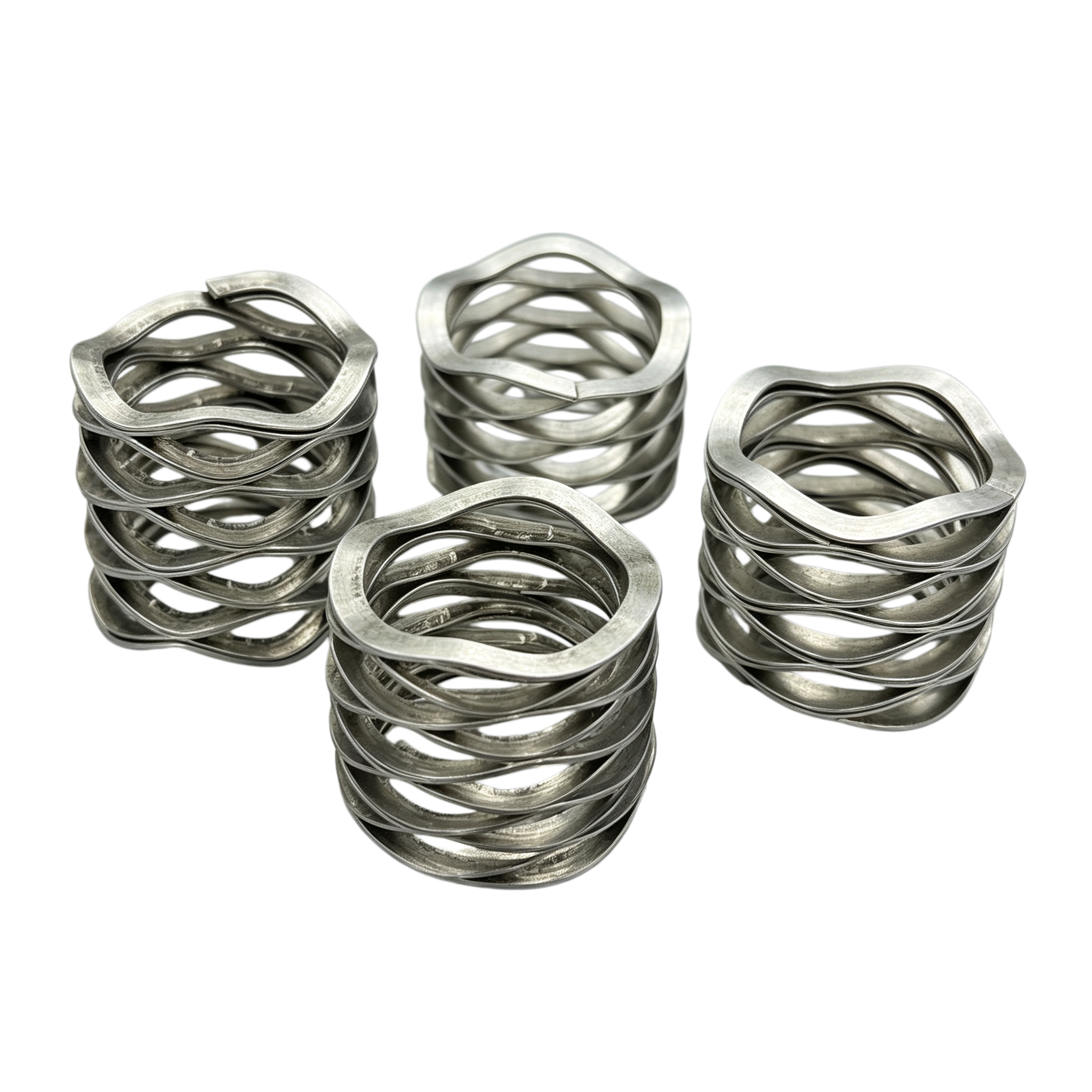 Stainless Steel Crest-to-Crest Wave Spring with Compact Space-Saving Design and High Fatigue Resistance