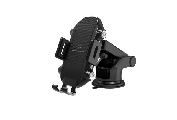 Qi Fast Wireless Car Charger Easy Install With Stylish Automatic Clamping Design