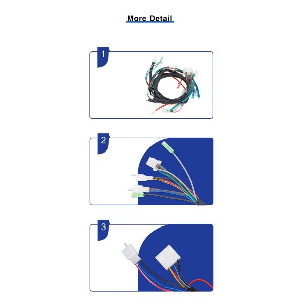 PVC Multifunction Pitch Male Female Wire Connector for BAJAJ BOXER OEM Wiring Harness