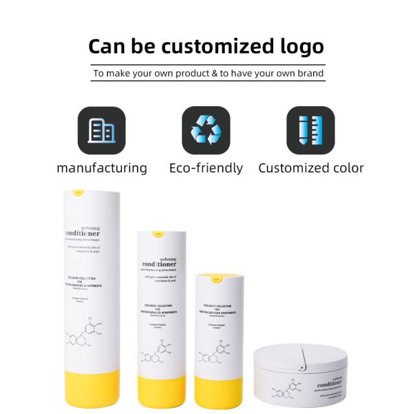 Replaceable Plastic Bottom Rotary 30ml 50ml 100ml Lotion / Essence Bottle 50g Cream Jar Skincare Family Packaging Set