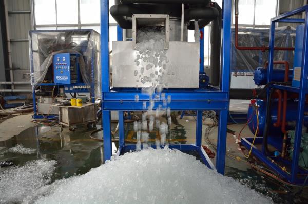 Focusun Máquina de gelo de tubo de 8 toneladas para produção e refrigeração de gelo em grande escala