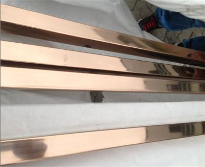 Rose Gold Stainless Steel Pipe Tube Brushed Finish 201 304 316 For Handrail Balustrade Ceiling Decoration