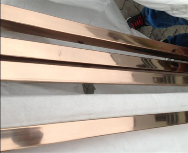 Gold Stainless Steel Pipe Tube Brushed Finish 201 304 316 For Handrail Balustrade Ceiling Decoration
