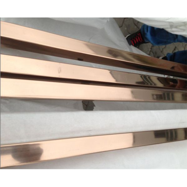 high quality decorative stainless steel pipe square tube with gold or rose gold mirror finish