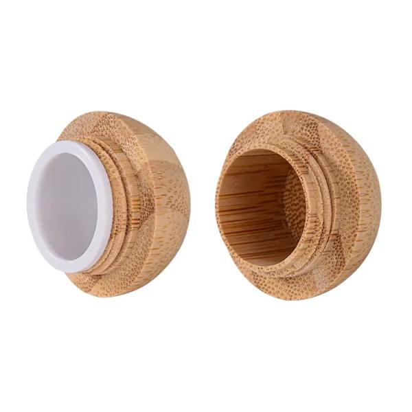 5gr 10gr 15g 1 Oz 50ml Empty Bamboo Face Cream  Cosmetic Jar/Botter Round