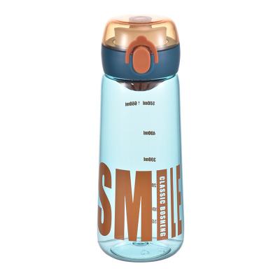 Sustainable Plastic Straw Cup 660ml Outdoor Portable Water Bottles Leak Proof