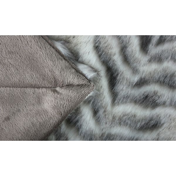 Double Layer Faux Fur Bed Blanket Enviroment Friendly For Gifts / Home Anti - Pilling