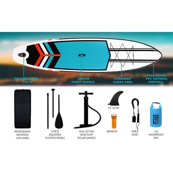 Foldable Touring Sup Board Surf Stand Up Paddleboard
