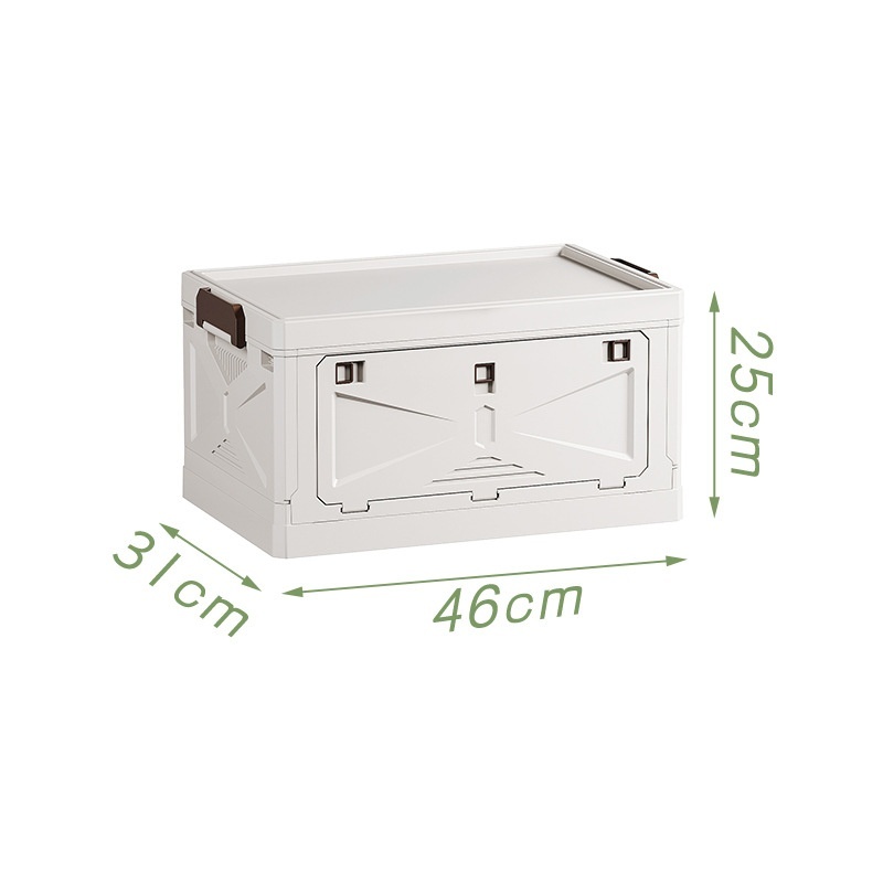 Large Capacity Outdoor Folding Storage Box Rectangle Shape Aluminum PP Box Creative Organizer for Camping Car Trunk