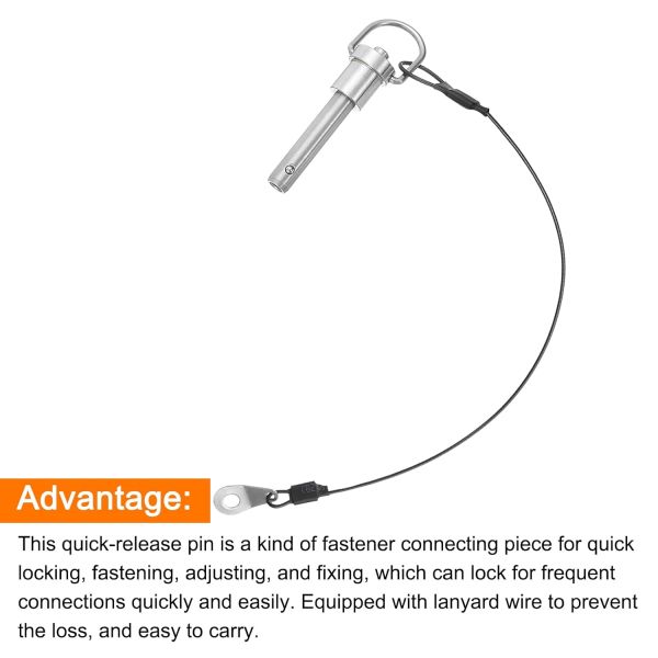 Find similar icon 304 Stainless Steel Quick Release Pin Ball Locking Push Button Pin