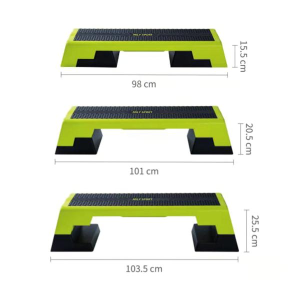 H25MM 6.8kg TPE Aerobic Step Up Platform Multifunctional Aerobic Deck For Home Gym