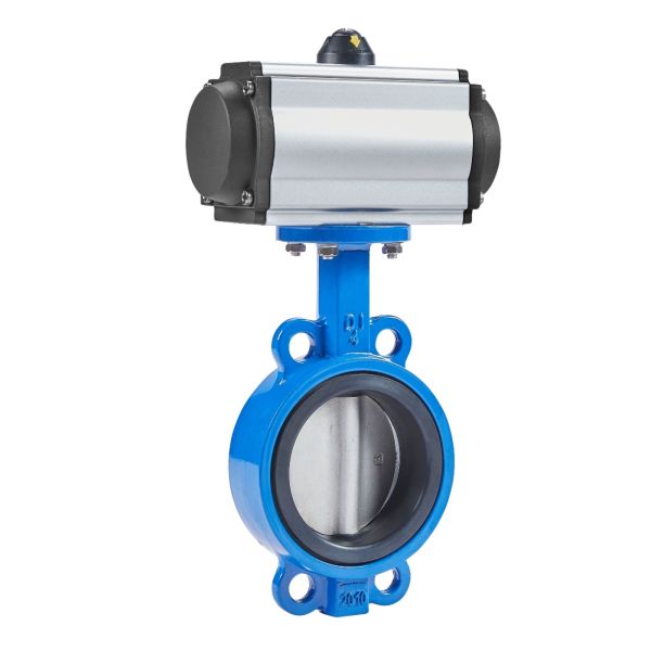 1/4''-6'' Port Size Sanitary Pneumatic Butterfly Valves with SS304 /316L Construction