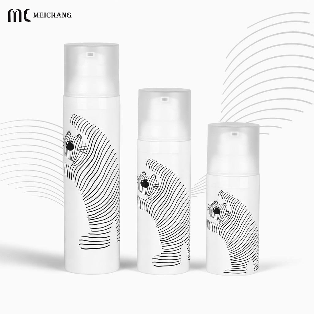 30ml 50ml 75ml Refillable PP Airless Lotion Pump Bottle for Eye Cream and Skincare Packaging(MC-228)