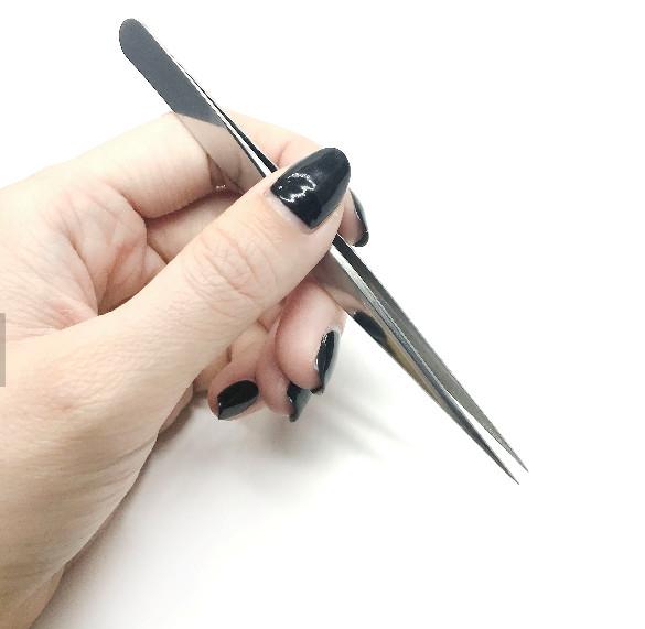 Curve Stright Volume Eyelash Extension Tweezers Custom Logo For  Ladies Eyes Makeup
