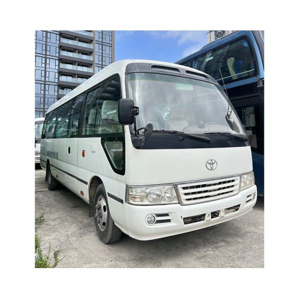 Toyota Used Coaster Bus Euro 3 Standard de emissões com posição de direção LHD Motor a gasolina