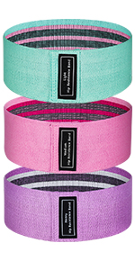 Resistance Bands, Exercise Workout Bands for Women and Men, 5 Set of Stretch Bands for Booty Legs, Pilates Flexbands