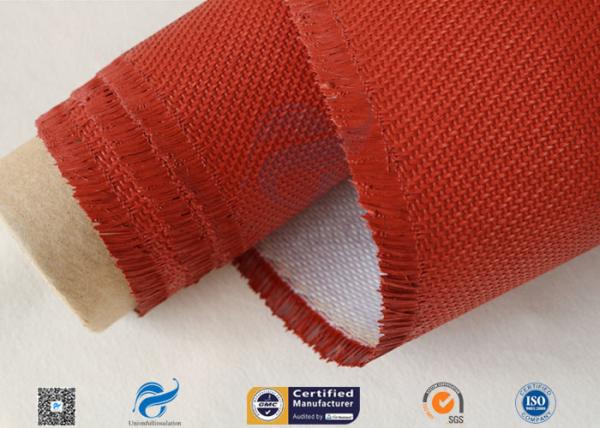 Tampas à prova de fogo revestidas da protecção contra o calor de pano da fibra de vidro do silicone de 750 graus
