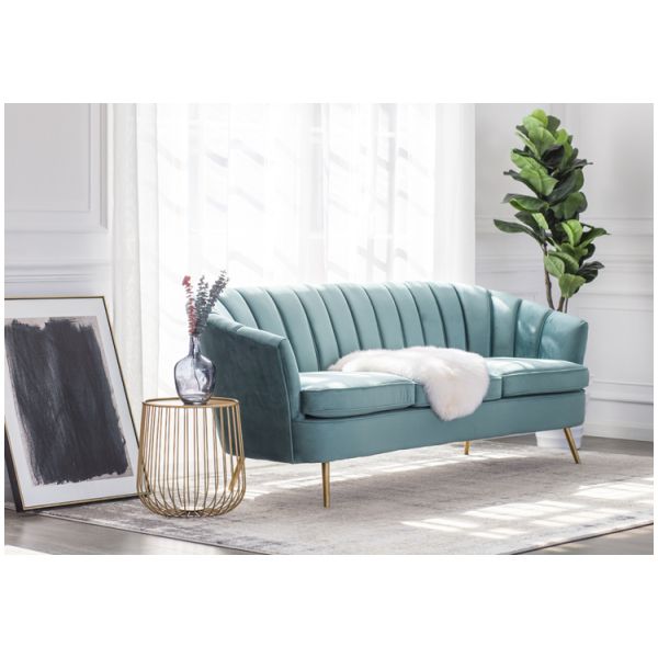 Fashion design 3 seaters chesterfield birch wooden sofa event retal wedding long back sofa stainless steel legs sofa