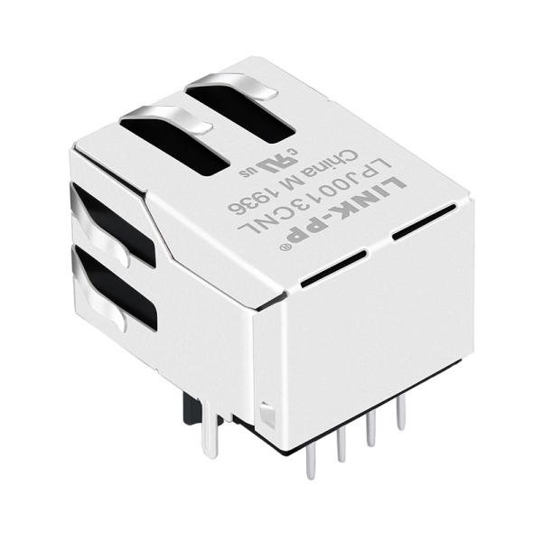 RB1-105BAG1A, étiquette de LPJ0013CNL RJ45 1X1 en bas de 10/100 base-T par le trou