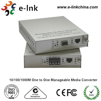 conversor com poder interno, conversor controlado dos meios de 2km Gigabit Ethernet dos meios da fibra