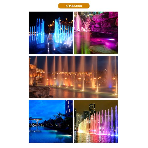 LED Underwater Spot Lights 3x2W RGBW 4in1 Stainless Steel 316SS IP68 Beam Angle 60 Degree 12 Volt