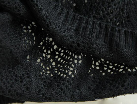 Crochet,pullover Hollow Out Golden Thread women sweater Knitted Loose Sweaters warm pullovers