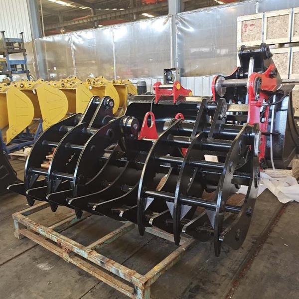 Customizable Excavator Rake Bucket For Land Clearing Soil Preparation