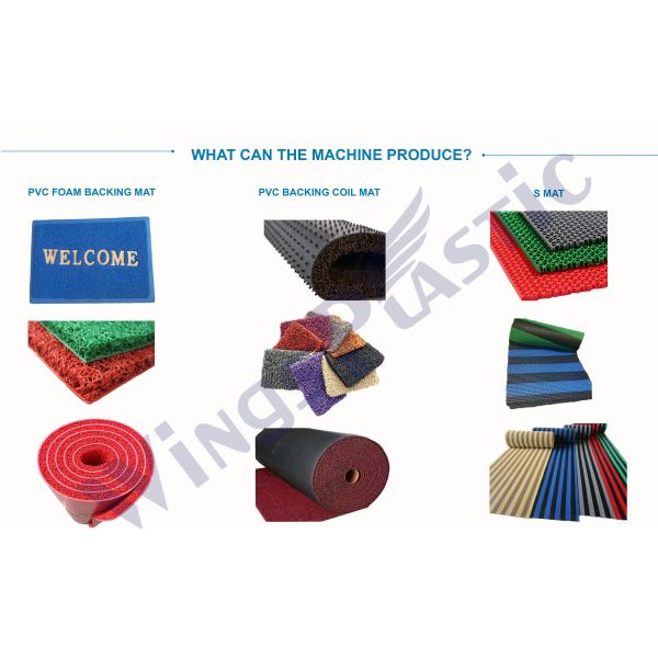 Lazo plástico Mat Door Mat Manufacturing Machine del PVC Mat Making Machine Coil Mat
