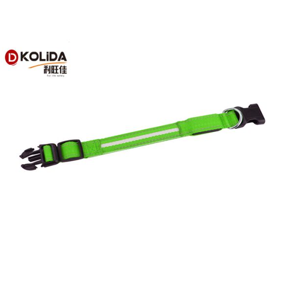 Anti - Lost Polyster LED Dog Collar Necklace Security Glitter Collars Flashing